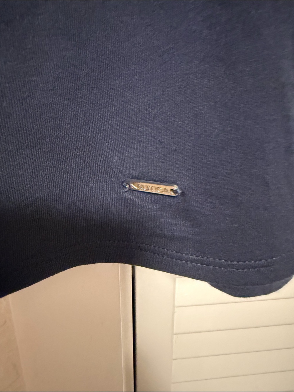 Nautica Navy Side Tie Short Sleeve Top Medium NWT - Picture 4 of 8